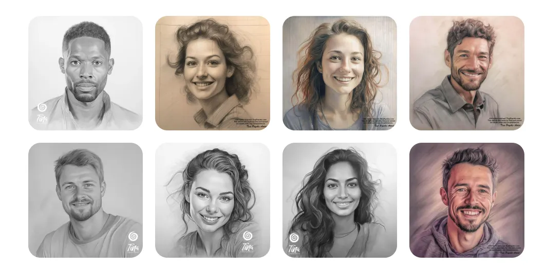 Explore Real Tina Aldea Soulmate Sketch Creations